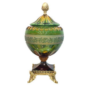 شکلات خوری درب دار زرد/سبز